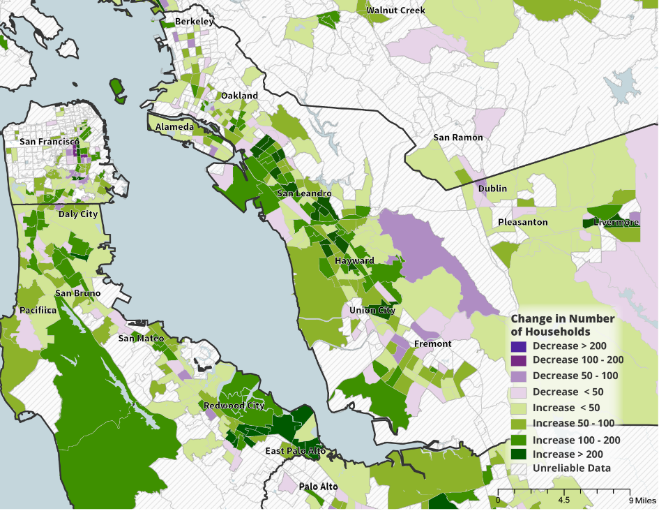 In Silicon Valley’s Shadow: How Tech Giants Fuel Gentrification and Displacement in East Palo Alto 3 | Mania Africa | maniainc.com A map showing re-segregation due to increasing housing costs in the Bay Area | Mania News