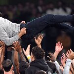 New Manchester United Coach Ruben Amorim celebrating after cup win with a former club | Man United New Coach | Mania Sports