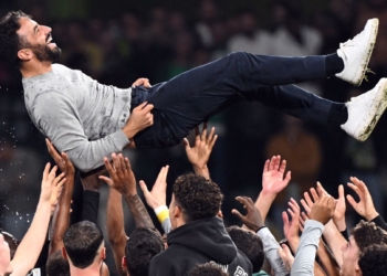 New Manchester United Coach Ruben Amorim celebrating after cup win with a former club | Man United New Coach | Mania Sports