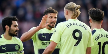 Haaland Double as Man City Thrashes Southampton