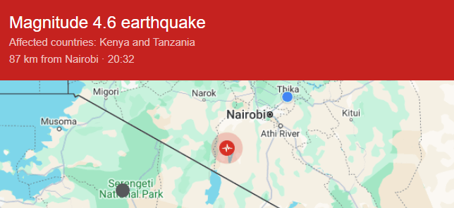 Magnitude 4.6 Earthquake Hits Kenya near Lake Magadi 2 | Mania Africa: News, Sports, Tech, Movies, and Lifestyle | maniainc.com