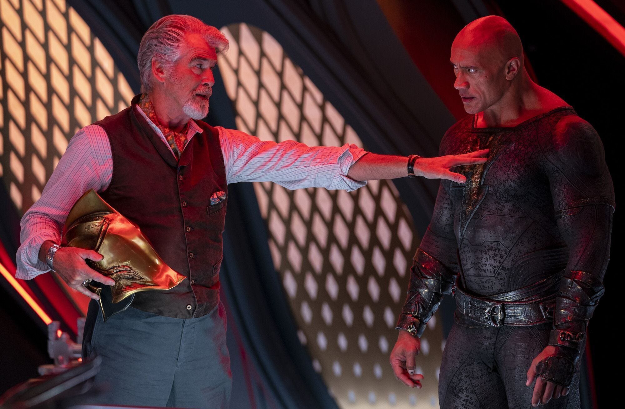 Black Adam Movie Review 6 | Mania Africa | maniainc.com Black Adam and Dr. Fate in Hawkman's cruiser