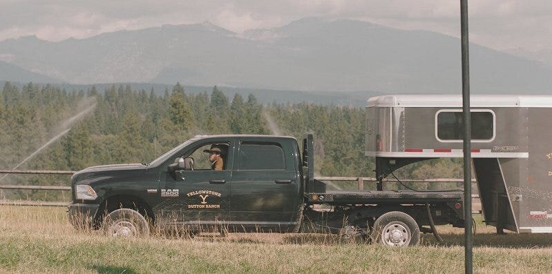 Yellowstone Season 5 Review 7 | Mania Africa | maniainc.com Some of the cowboys of the Yellowstone Dutton Ranch leaving with cattle to take them to leased pastures