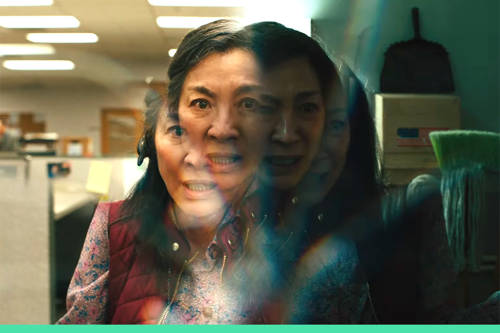 Everything Everywhere All at Once Movie Review and Hidden Meaning 2 | Mania Africa | maniainc.com Evelyn in Everything Everywhere All at Once as she shifts between the several universes
