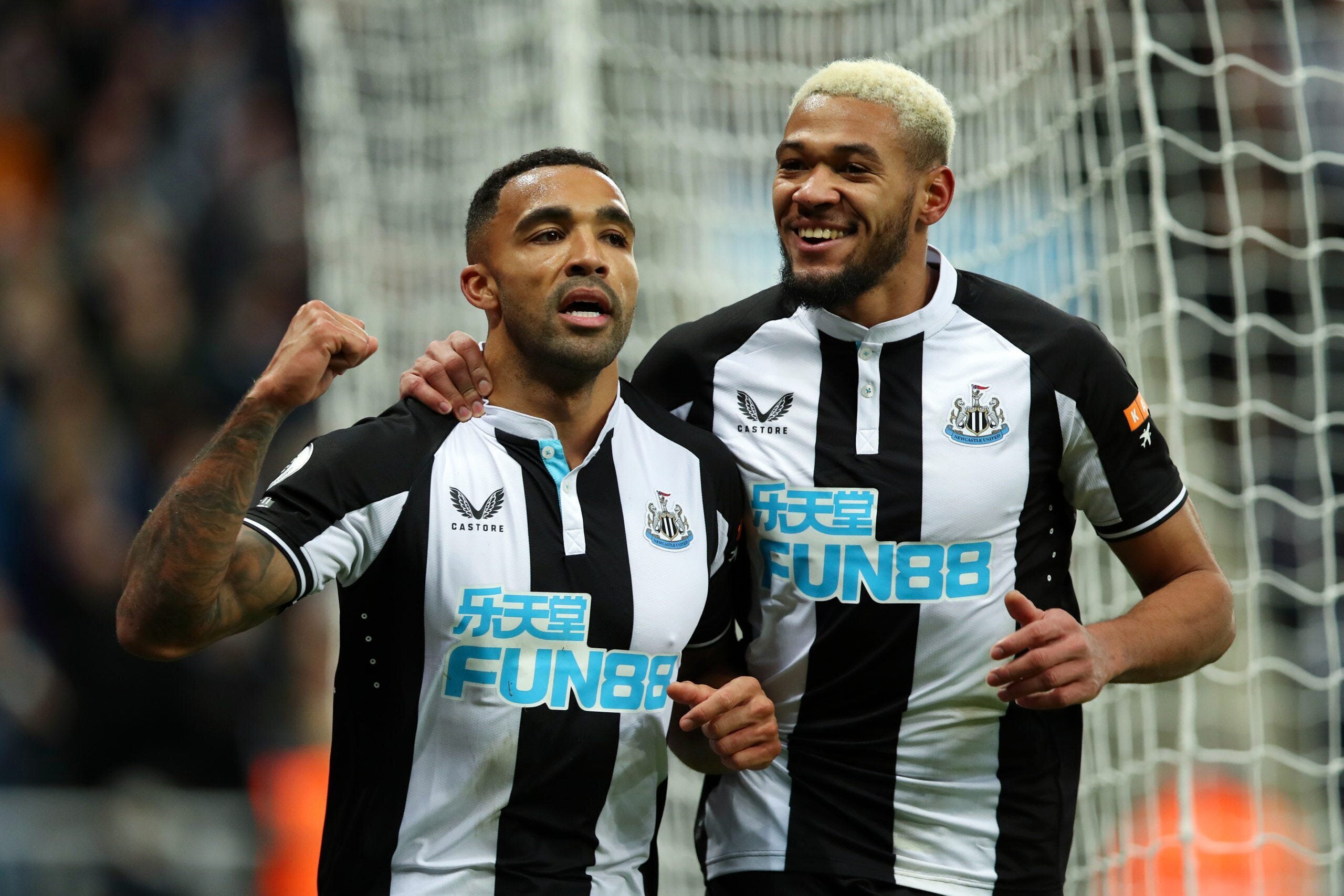 Man United Beat Brentford as Newcastle Hammer West Ham in Postponed EPL GW 7 and GW 25 Games 4 | Mania Africa | maniainc.com Joelinton and Callum Wilson celebrating a goal