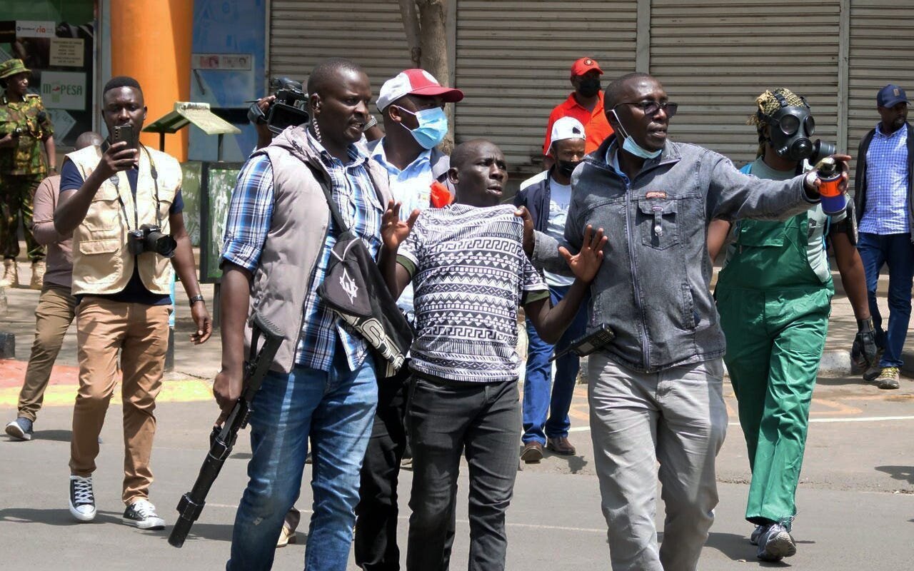 Maandamano Mondays: Why the Azimio Protests are Important for Kenya's Democracy 4 | Mania Africa | maniainc.com Plain-clothed police arresting a protestor in Nairobi Central Business District during the Azimio protests