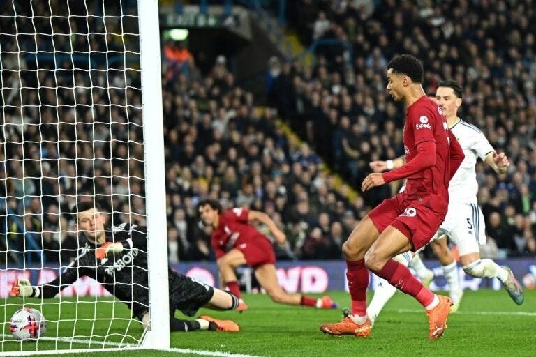 Liverpool Hammer Leeds United 6-1 as The Reds Show Potential for Former Glory 2 | Mania Africa | maniainc.com Cody Gakpo scored the opener for Liverpool