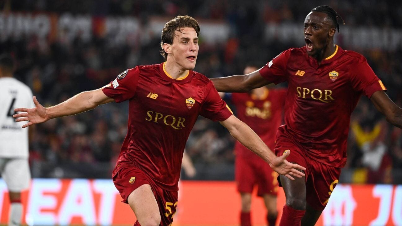 UEFA Europa League Semifinals 1st Leg Results: Late Equalizer Gives Juventus a Chance to Upend Sevilla as Roma Overpower Leverkusen 3 | Mania Africa | maniainc.com Bove and Tammy celebrating