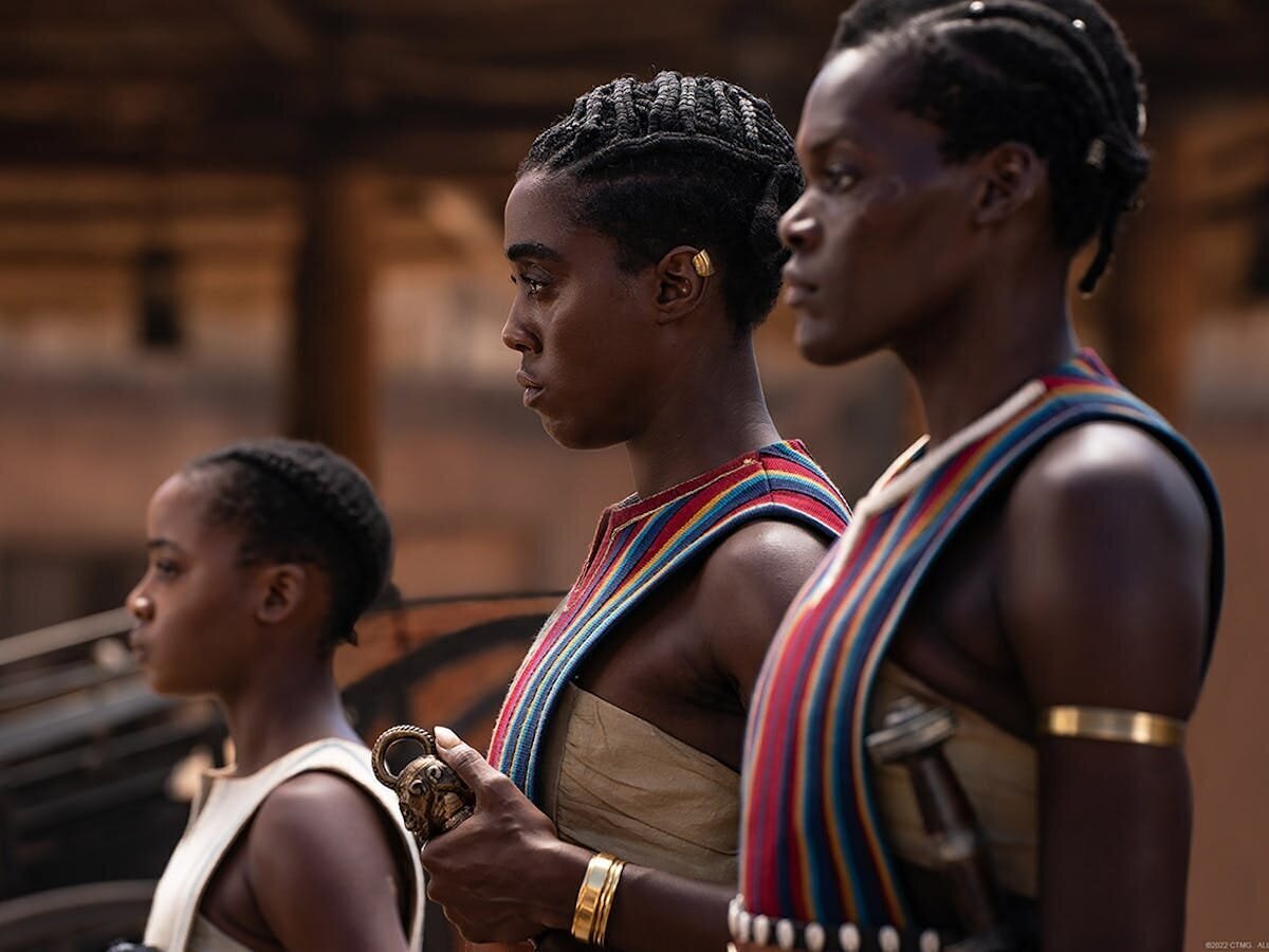 The Woman King Movie Review and Summary 7 | Mania Africa | maniainc.com Amenza, Izogie, and Nawi in the Woman King