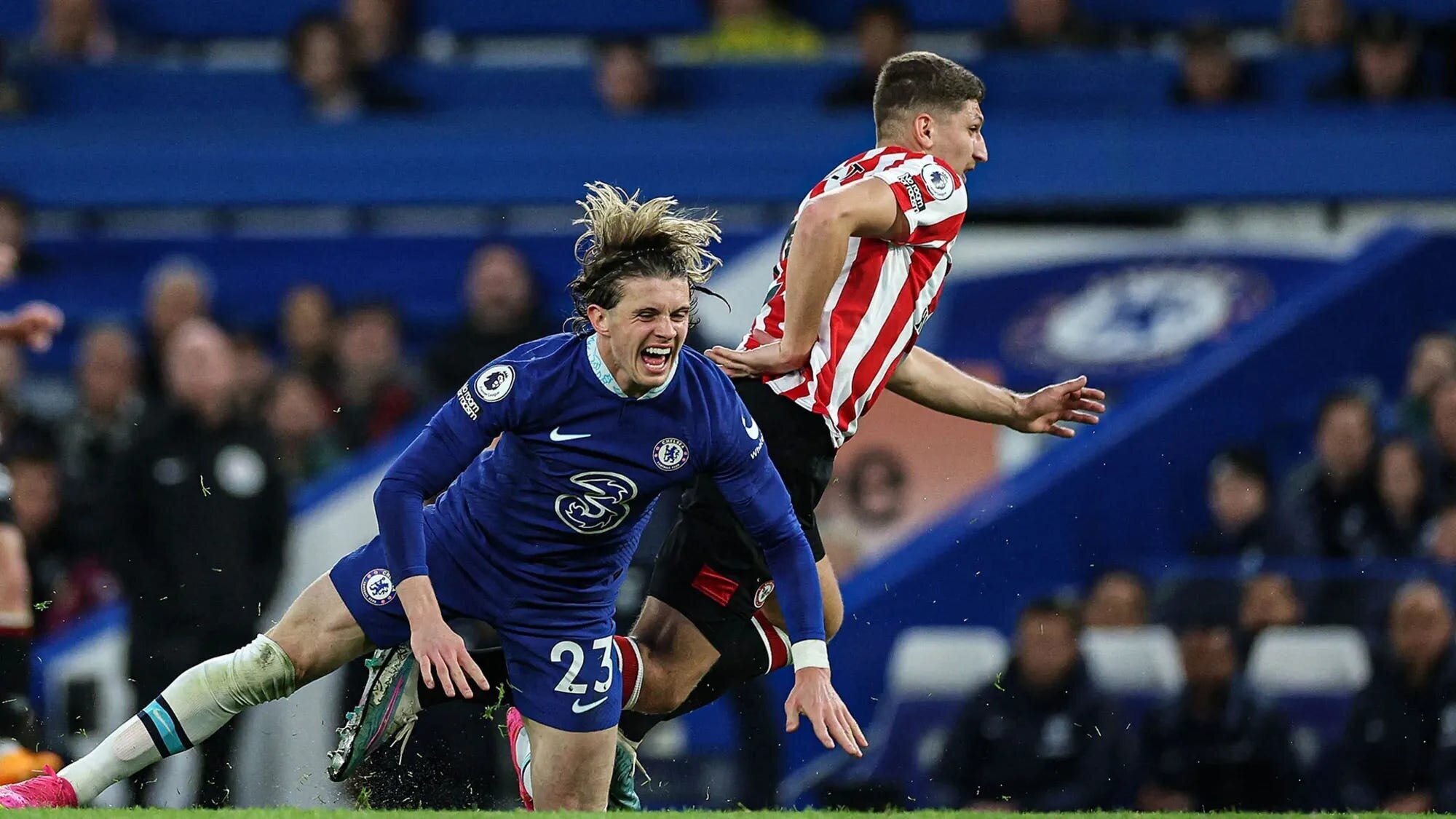 EPL GW 33 Results: Arsenal Suffer Scathing Defeat Against Manchester City and Now Likely to Lose EPL Title Lead Plus Chelsea's Defeat by Brentford and More 3 | Mania Africa | maniainc.com Gallagher falls