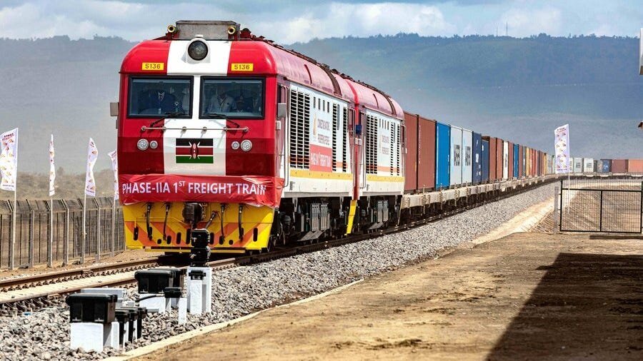 Chinese Supermarket China Square Kenya Reopens After Intervention by the KCCC 2 | Mania Africa | maniainc.com A train carrying cargo on the Standard Gauge Railways, SGR