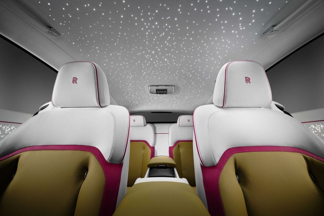 The supremely comfortable seats of the Rolls Royce Spectre
