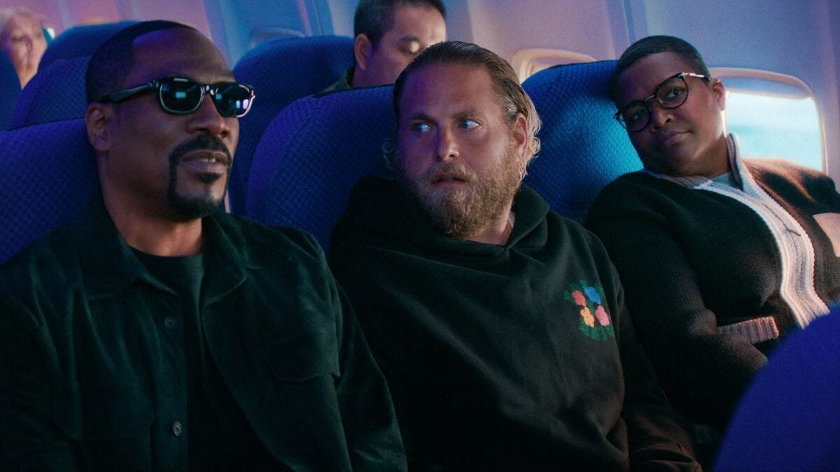 You People Movie Review 3 | Mania Africa | maniainc.com Akbar and Ezra in the plane to Vegas