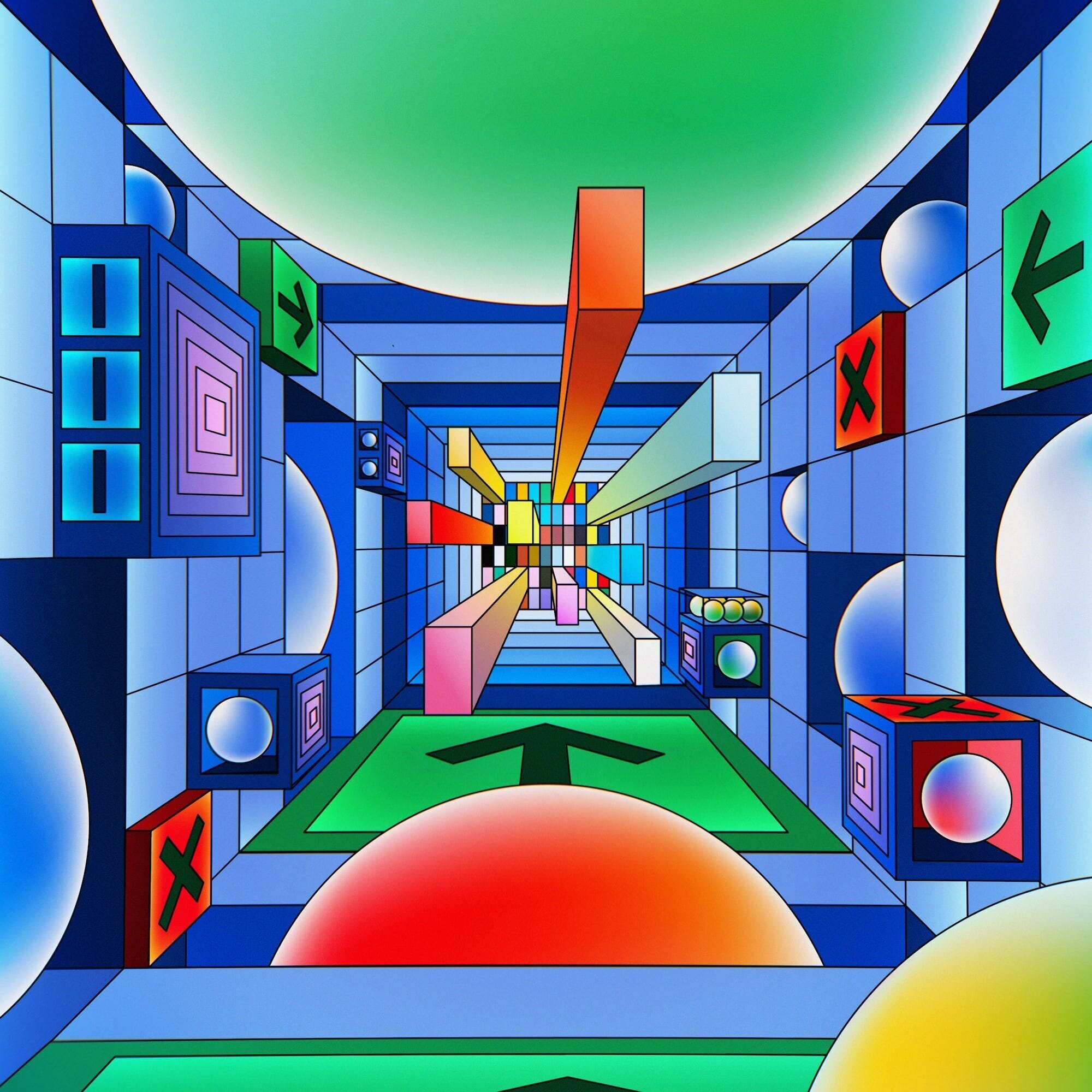 Chip design: “This is an inside look into the internal world of the chip's big brain power. Artist: Champ Panupong Techawongthawon