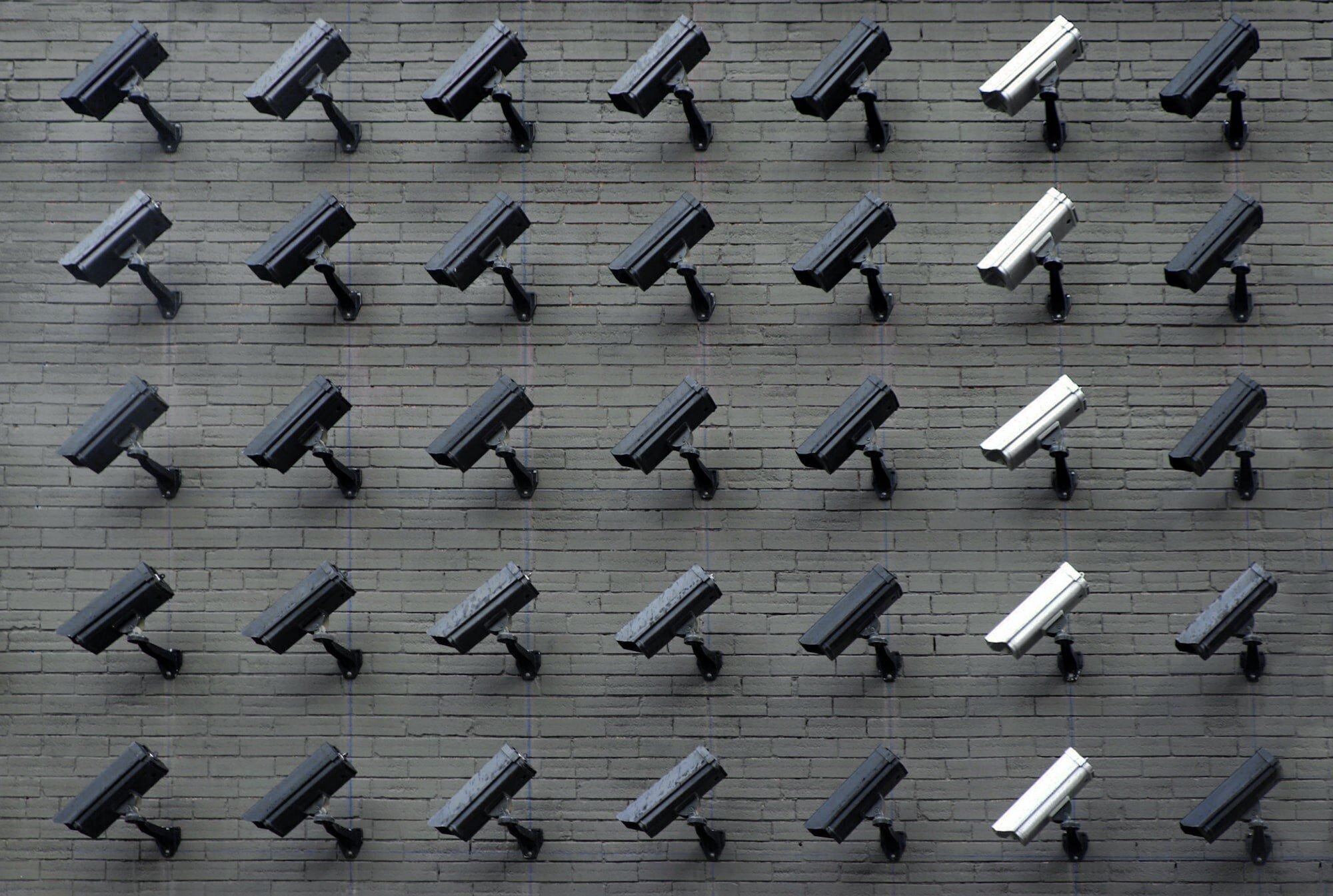 How Safe Are Your Secrets on TikTok? Examining the Connection between ByteDance, China, Social Media, and U.S. National Security 3 | Mania Africa | maniainc.com An image of multiple CCTV cameras on a wall signifying surveilance