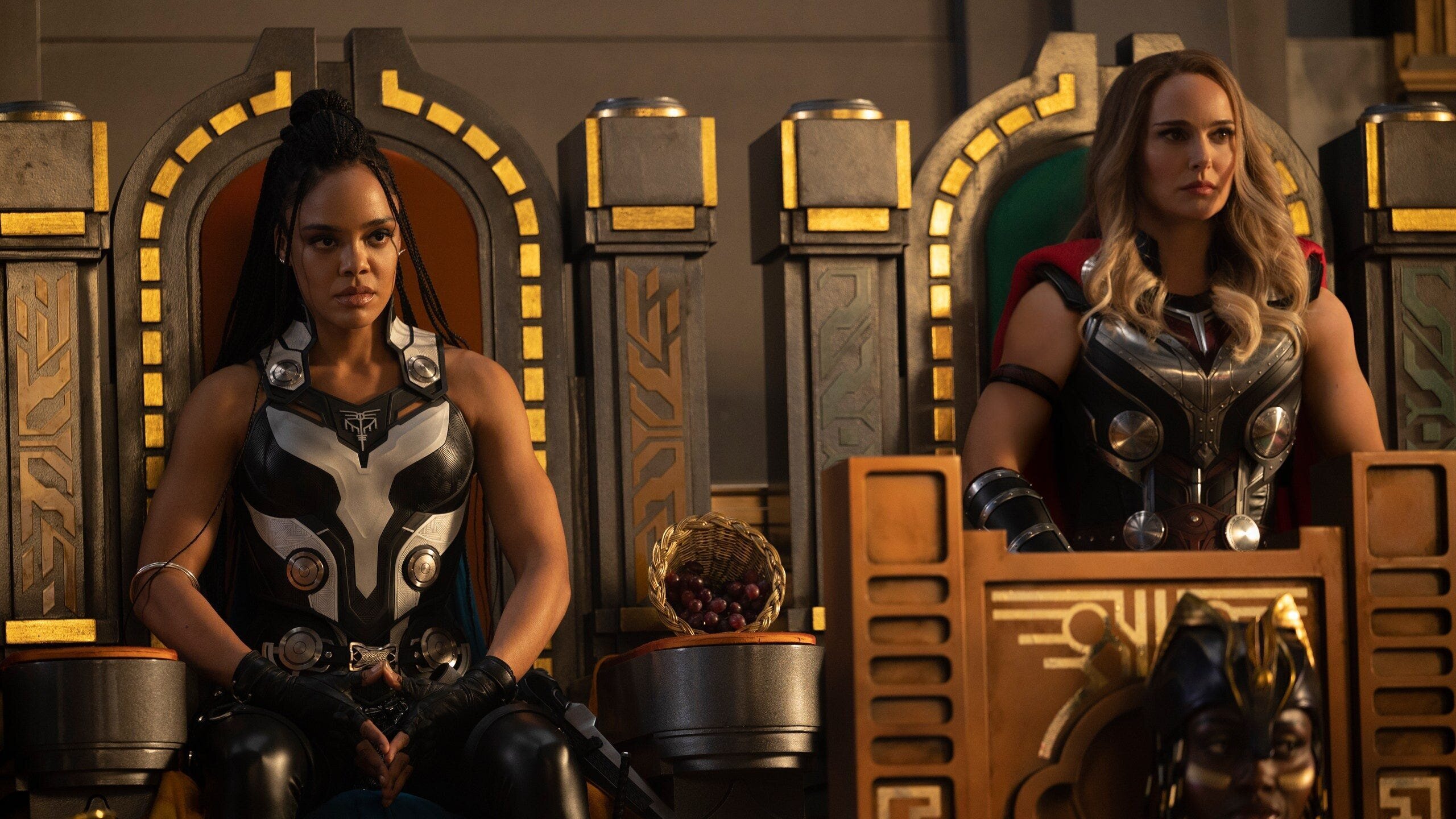 Thor: Love and Thunder Movie Review 4 | Mania Africa | maniainc.com King Valkyrie and Mighty Thor in Omnipotence City