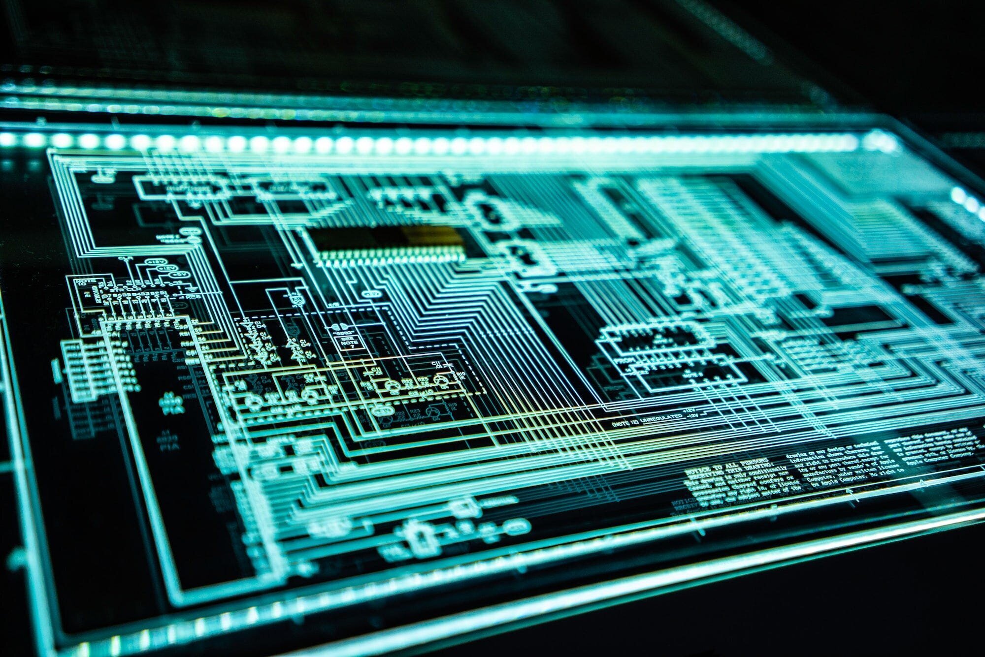 Exploring the Power of Thought: From Brain-Machine Interfaces to Genetics and Aging 8 | Mania Africa | maniainc.com An image showing a circuit using neon lighting. In this case it symbolizes the development of brain-machine interfaces