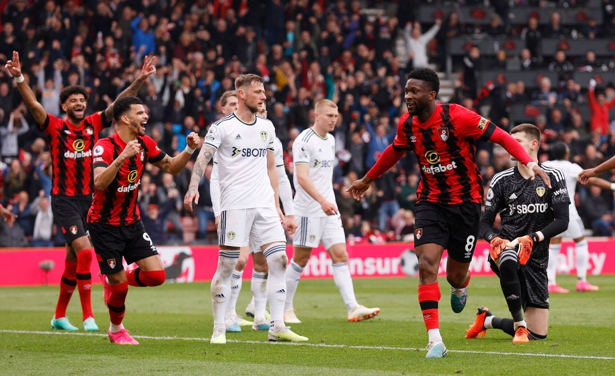 EPL GW 34 Results: Man City Dethrone Arsenal as Man Utd and Liverpool Secure Wins and Tottenham Loses Out 5 | Mania Africa | maniainc.com Lerma celebrates