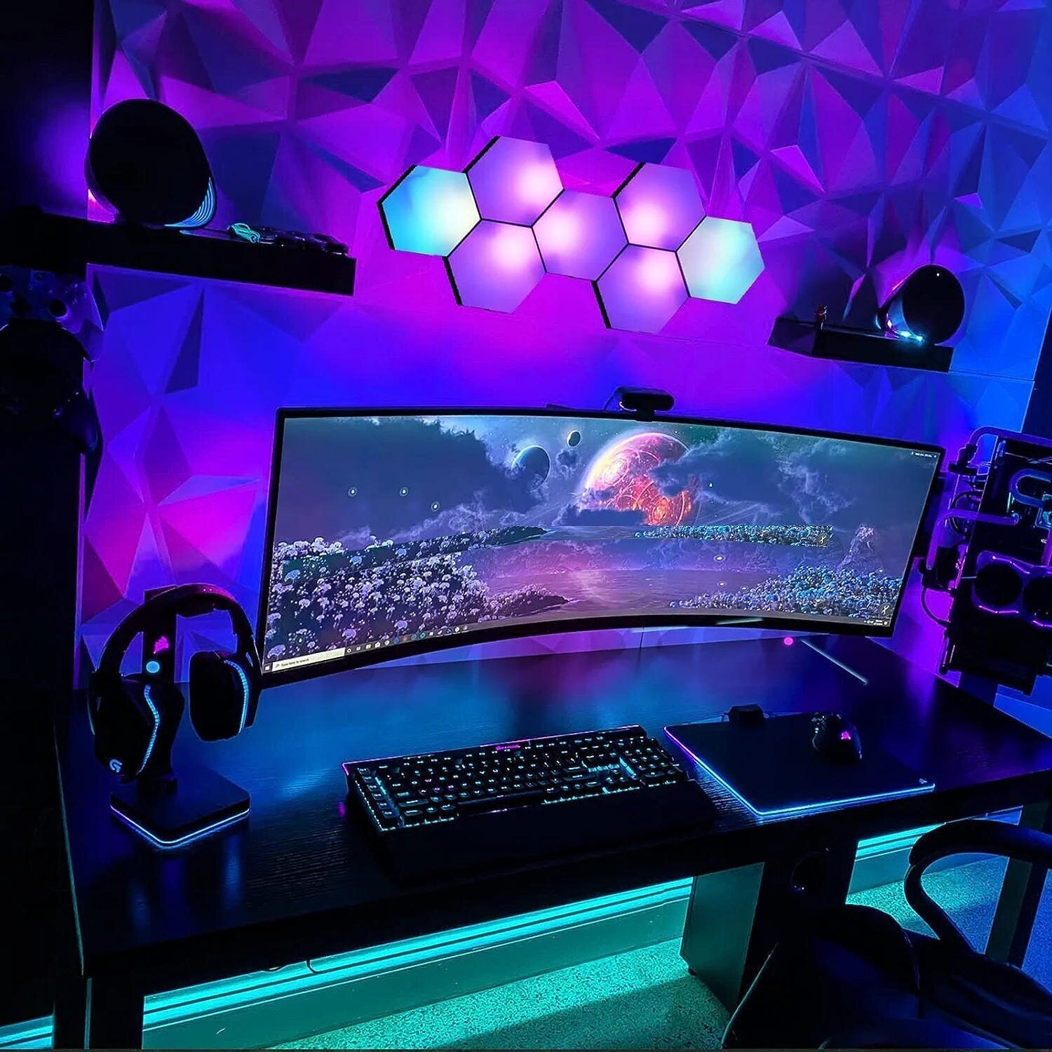 5 Gaming Accessories Every Gamer Should Have 7 | Mania Africa | maniainc.com Luminosia Hexagon Lights