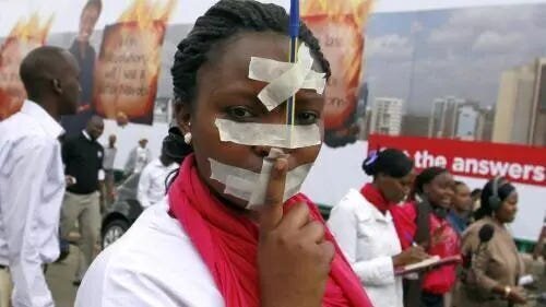 Opinion: Kenya is Suffering Neo-Colonialism Propagated by Christianity 3 | Mania Africa | maniainc.com A kenyan protestor protesting heavy clamp down on the media on the onset of the 2017 general elections in Kenya