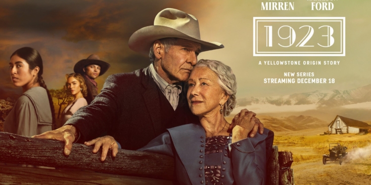 Taylor Sheridan's 1923 TV Series poster. Unpacking the Genius: Why Taylor Sheridan's 1923 & Land Man Are Unmissable