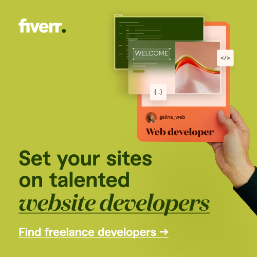 Content Marketing Guide, Website Promotion Fiverr Web Development 500x500 Creative