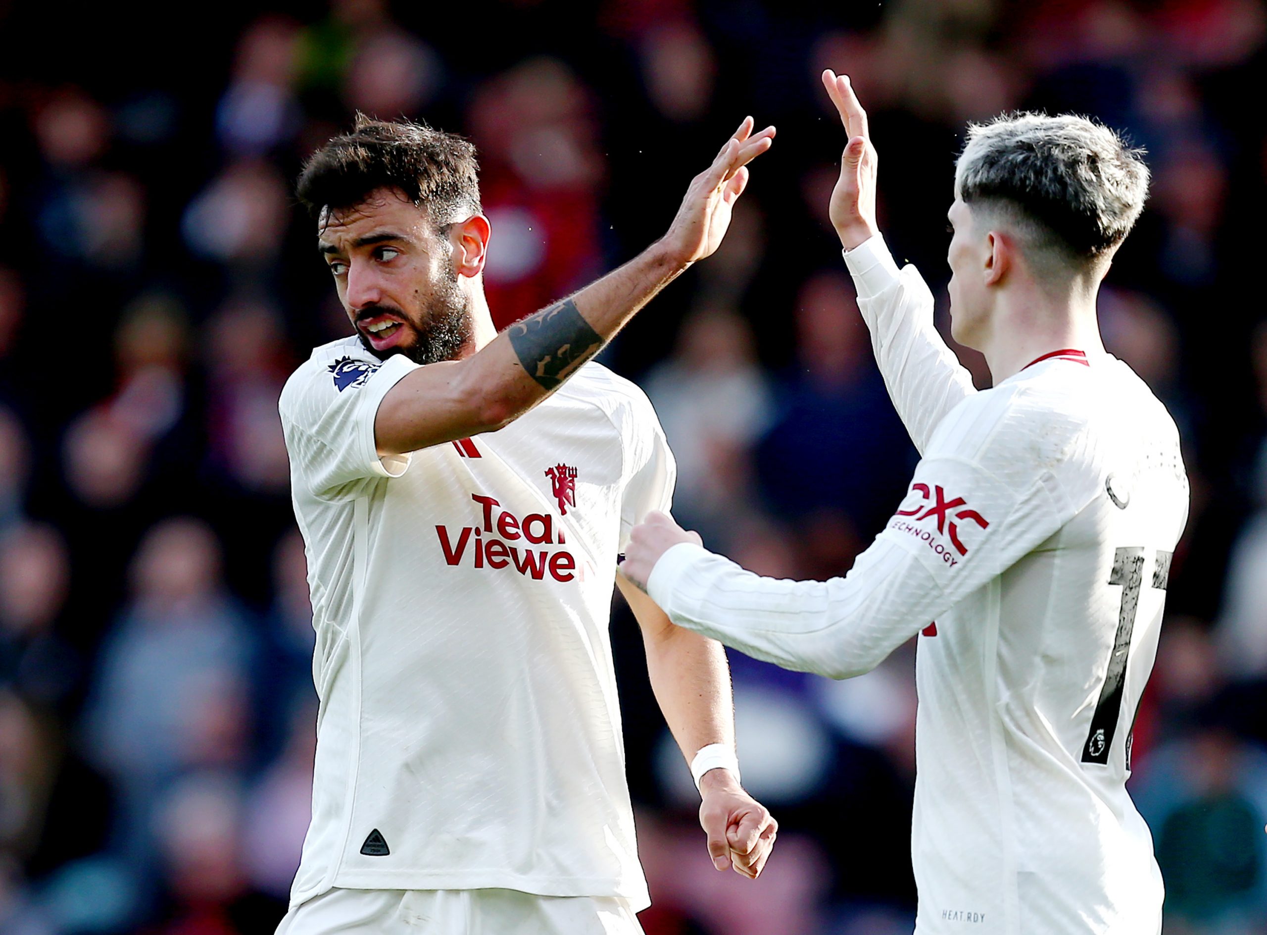 Double Loss for League Contenders Liverpool and Arsenal in a Seeming Repeat of Last Season's Misfortune 4 | Mania Africa | maniainc.com Bruno Fernandes celebrating his brace against Bournemouth in EPL Matchday 33 | Manchester United News | Mania Africa