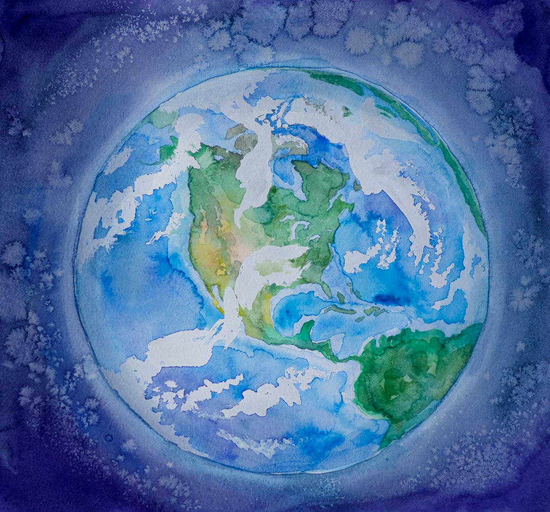 Evolution is Revolution 2 | Mania Africa | maniainc.com blue green and yellow abstract painting