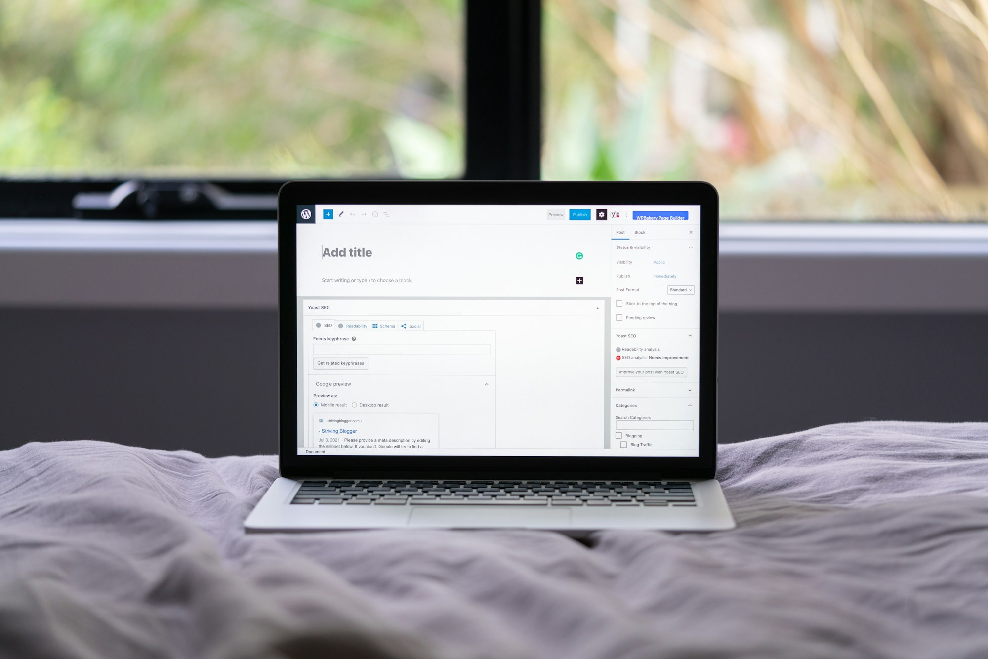 WordPress Starter Kit and Blogging Guide: How to Start Your New Site on a Strong Footing 16 | Mania Africa | maniainc.com The WP Default Editor | How To Structure Your First Blog Post for the Best Results, User Engagement, and SEO - WP Blogging Tips for Beginners | Mania Developers