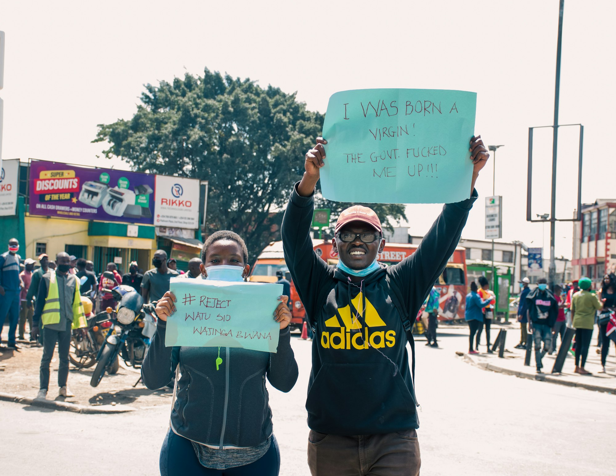 Protestors carrying placards during the first Tuesday of Gen Z Protests in Kenya | [Part 2] Kenya Protests Live Megathread : Gen Z Protests in Kenya 2024 | Mania News
