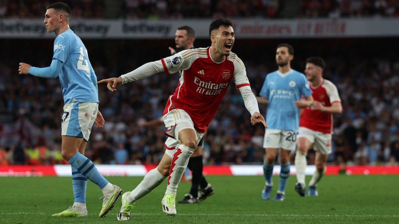 Gabriel Martinelli scored Arsenal's winning goal against Man City