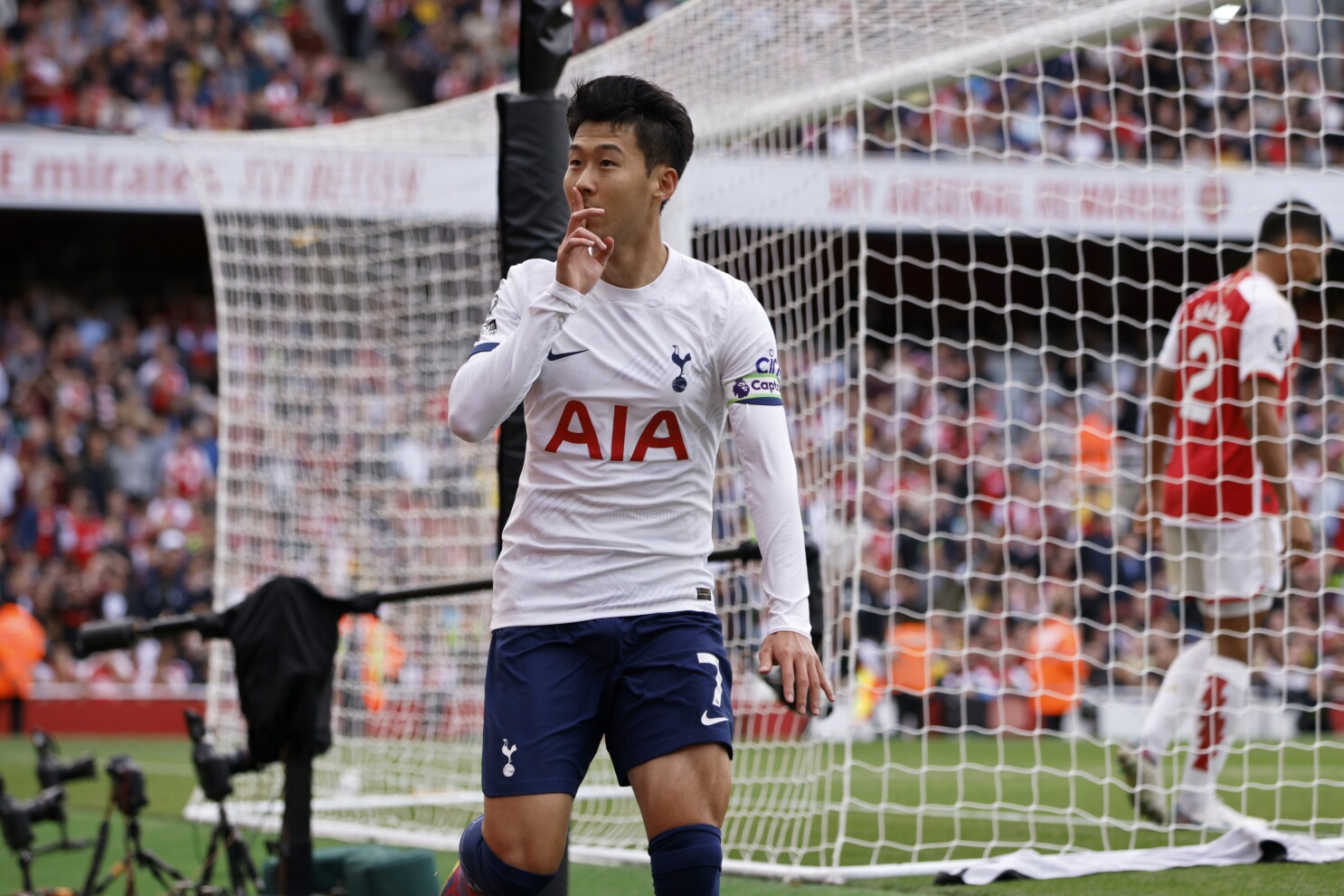 Son Heung-Min celebrating