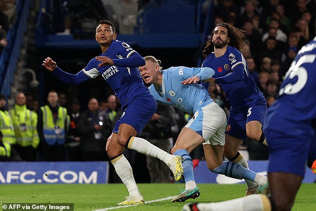 Quadruple Duple: Man City Lock Horns with Chelsea in an Epic Clash Plus The Roll on EPL GW 12 2 | Mania Africa | maniainc.com Cucurella foul against Haaland