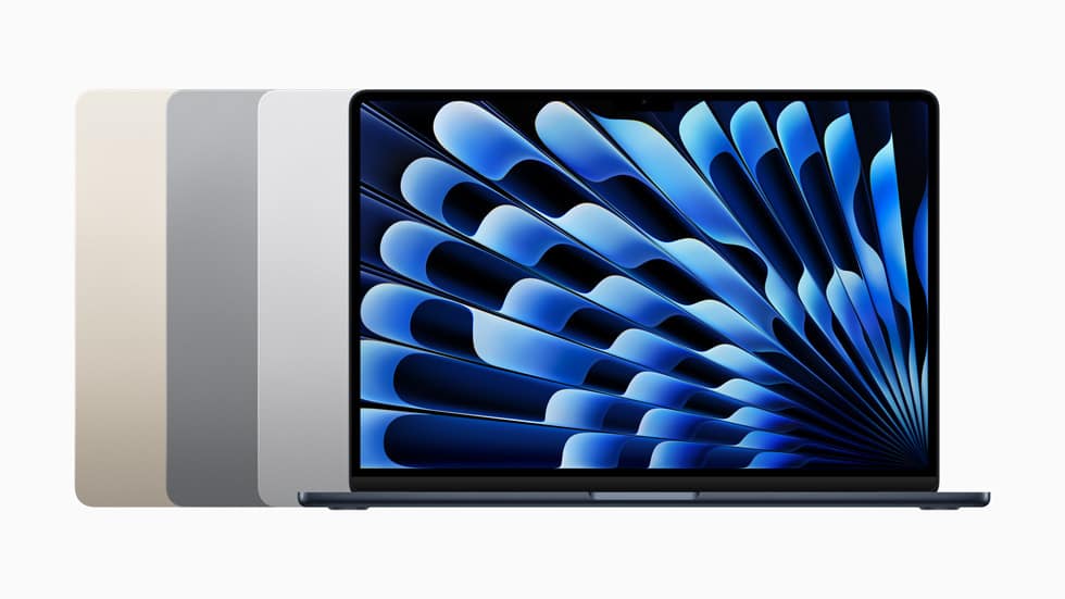 The new 15-inch MacBook Air which Apple says is just 11.5mm thick when closed.