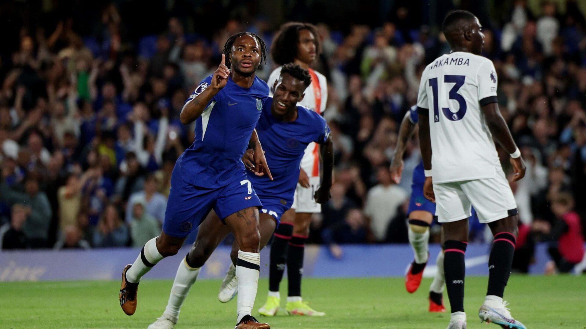 The Roll on EPL GW 3: Wins for Man United, Tottenham, Chelsea, Man City and West Ham, with Liverpool Pulling Off a Fierce Comeback 2 | Mania Africa | maniainc.com Raheem Sterling celebrating