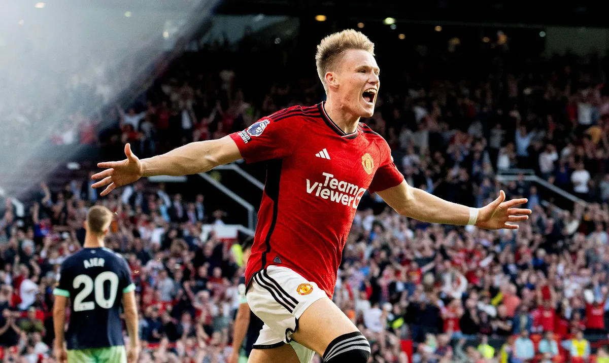 McTominay celebrating
