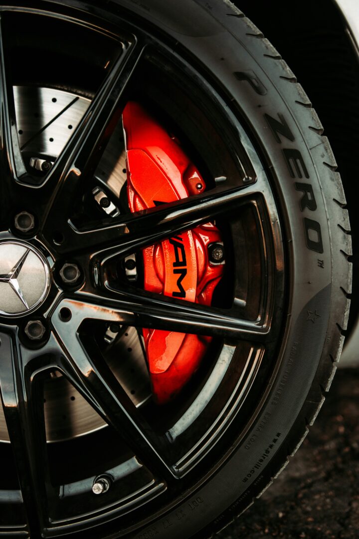 A Zero tire on a Mercedes AMG. Run-flat tires bolster safety by reducing the risk of blowouts.
