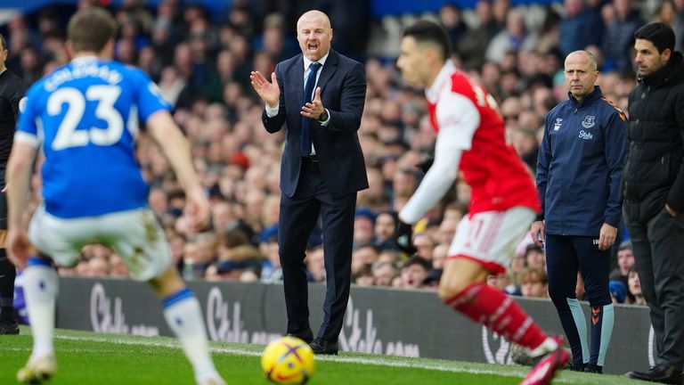 Sean Dyche and Arteta