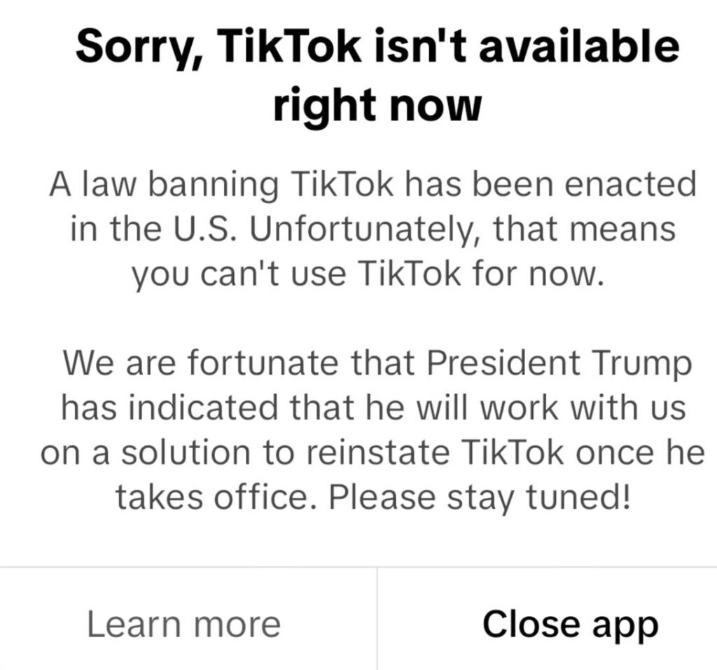 TikTok 'Goes Dark': TikTok App Taken Down in the US Plus How to Regain Access 3 | Mania Africa | maniainc.com TikTok has been shutdown in the United States - Mania News